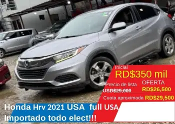 Honda h-rv 2021 americano recien importado