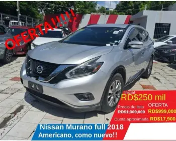 Nissan murano 2018 americano recien importado