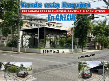 Vendo esquina comercial en gazcue como local o solar de 356 mts.2 prox