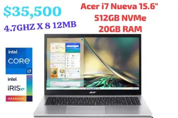 Acer aspire 3 15.6 i7-1165g7 iris xe 20gb y 512gb nueva 35500