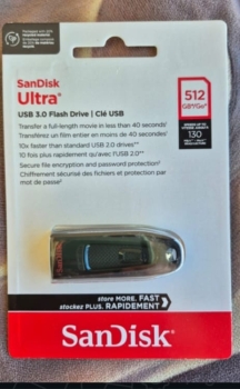 Memoria 512gb sandisk ultra usb 3.0