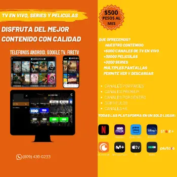 Disfruta el mejor canales premium en vivo series y películas todas las