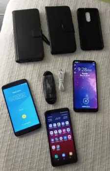 Tres smartphones android