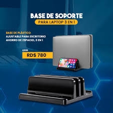 Base de soporte para laptop 3 en 1