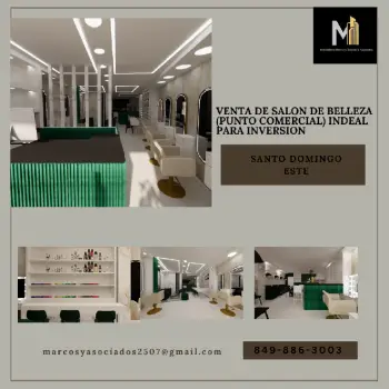 Vendo salón de belleza ideal para inversión ubicado en santo domingo e