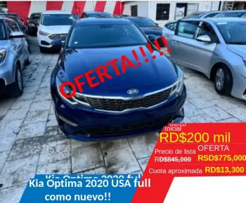 Kia optima azul 2020 americano recien importado