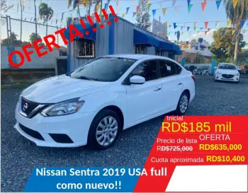 Nissan sentra full 2019 recien importado