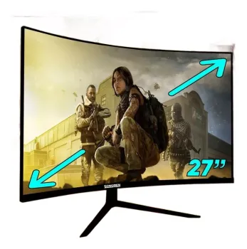 Monitor curvo de 27 pulgadas 165hz 1ms de respuesta 1080p