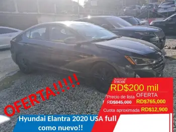 Hyundai elantra 2020 americano recien importado