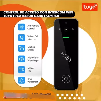 Control de acceso intercom vcontrol4-r wifi tuya