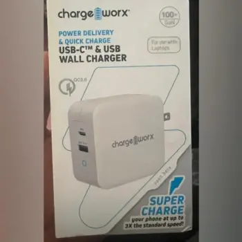 Cargador charge worx 100w para iphone android laptop tablet nuevo