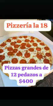 Pizzas grandes de 12 pedazos a 400