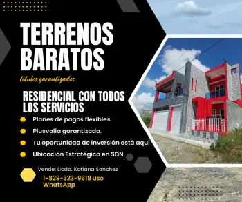 terrenos en villa mella con financiamiento disponible