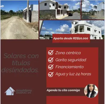 Solares. tu próximo terreno en santo domingo norte te espera