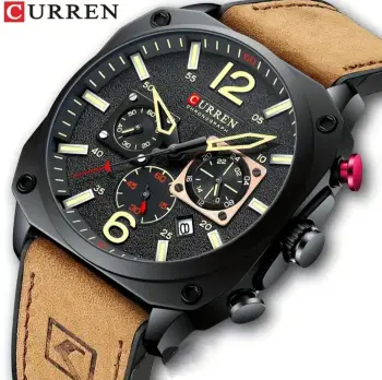 Relojes con cronografo de caballeros moderno casual deporte  curren