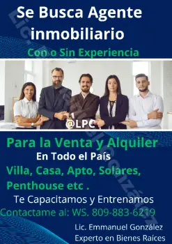 ????vacante de empleo de bienes raícesdesde casa o en la inmobiliaria