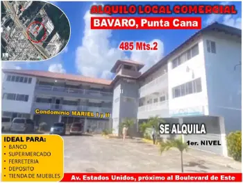 Alquilo excelente local comercial de 485 mts.2 en av. estados unidos d