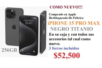 Iphone 15 pro max negro de apple store como nuevo 52500