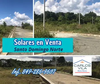 Solares en venta en santo domingo norte