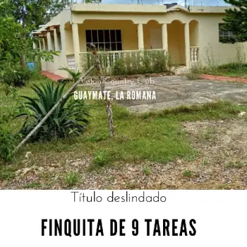 Finquita de 9 tareas ecoturísticas con casa campestre en la romana