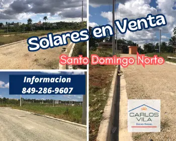 Solares en venta en villa mella santo domingo norte