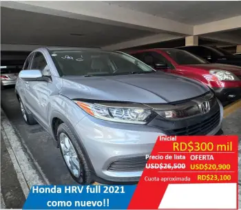 Honda h-rv 2021 americano recien importado