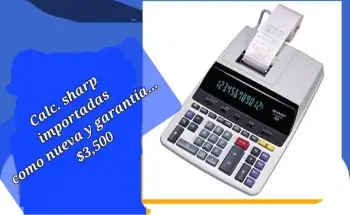 Calc. sharp oferta importadas como nueva