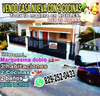 Super casa de venta con dos cosinas en santiago rd