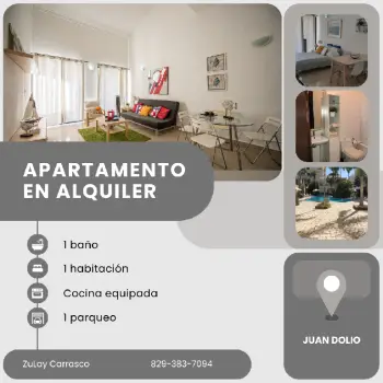 Estudio tipo loft en juan dolio república dominicana