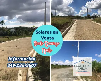 Solares en venta en villa mella santo domingo norte