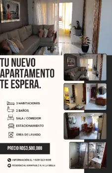 Apartametnto de oportunidad. 3 hab. y 2 baÑo