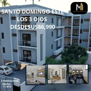 Vendo hermoso apartamento en los 3 ojos