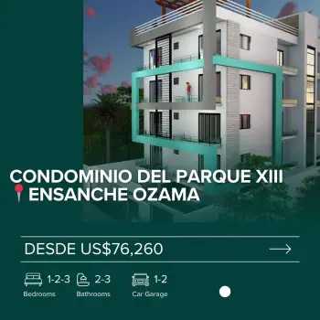 Vendo condominio del parque xiii ensanche ozama