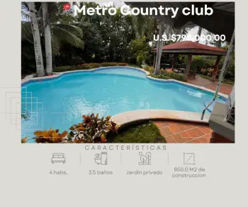 Vendo exclusiva villa en metro country club juan dolio