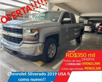 Chevrolet silverado gris 2019 americano recien importado