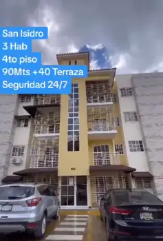 Vendo apartamento 4to nivel en san isidro de 3 dormitorios