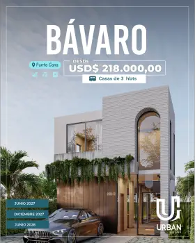 Villas de 3 habitaciones en punta cana