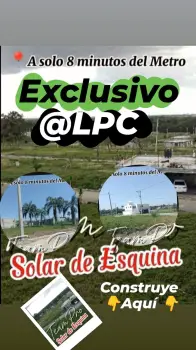 Vendo solar 200 metros en esquina con título proyecto residencial sant