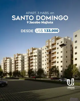 Apartamentos de 3 habitaciones en la jacobo majluta
