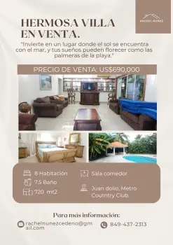 Villa de 7 habitaciones en venta en juan dolió.