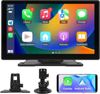 Pantalla táctil ips de 9 pulgadas para coche - carplay inalámbrico