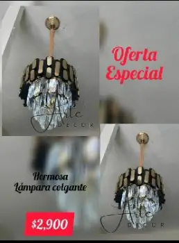 Hermosa lámpara colgante