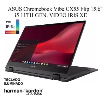 Laptop asus chromebook vibe cx55 flip touch 17500