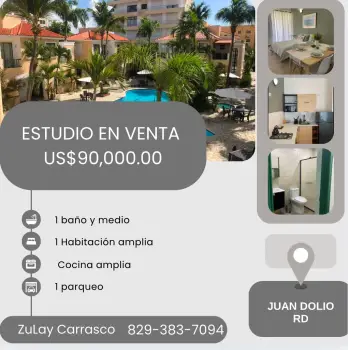 Estudio tipo loft en juan dolio republica dominicana