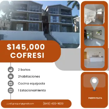 Apartamento en cofresí puerto plata