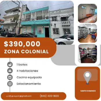 Se vende un edificio en zona colonial