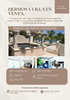 Villa de 4 habitaciones en venta en juan dolió.