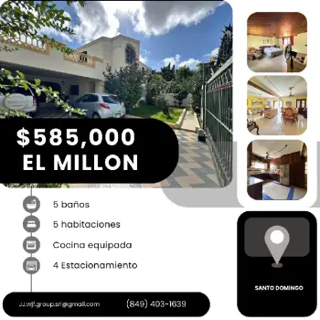 Excelente y elegante residencia en el millón