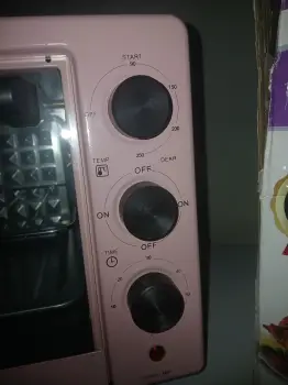 Horno eléctrico nuevo color rosa barbie 