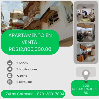 Venta de hermoso apartamento en los restauradores!